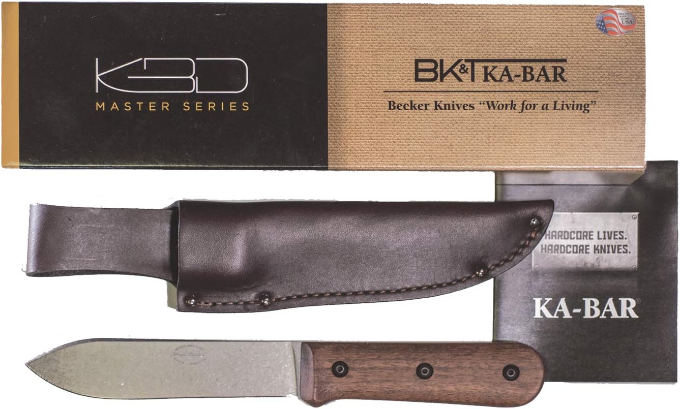 KA-BAR Becker Kephart Fixed 5.1 in Blade Walnut Handle